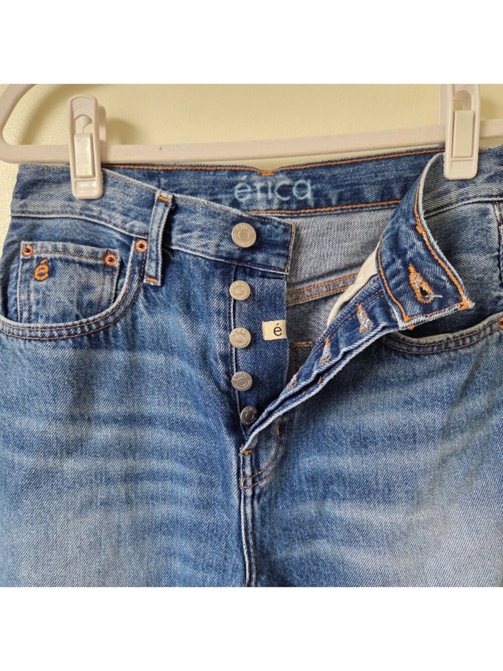 Etica Tyler Vintage Straight Button Fly Women's Jeans Size 24